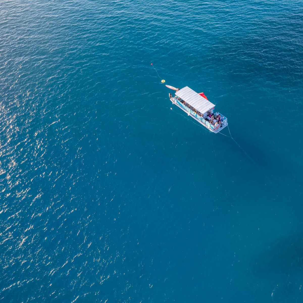 a small boat in a body of water
